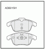 ALLIED NIPPON ADB01591 Колодки дисковые