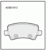 ALLIED NIPPON ADB01613 Колодки задние