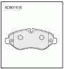 ALLIED NIPPON ADB01616 Колодки передние