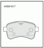 ALLIED NIPPON ADB01617 Колодки задние