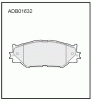 ALLIED NIPPON ADB01632 Колодки дисковые