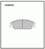 ALLIED NIPPON ADB0253 ADB0253 Колодки AN
