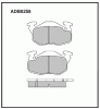 ALLIED NIPPON ADB0258 Колодки тормозные дисковые