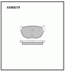 ALLIED NIPPON ADB0279 ADB0279 Колодки AN