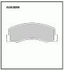 ALLIED NIPPON ADB0289 Колодки дисковые