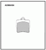 ALLIED NIPPON ADB0454 Колодки задние