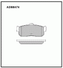 ALLIED NIPPON ADB0474 Колодки задние