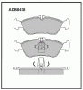 ALLIED NIPPON ADB0478 Колодки дисковые
