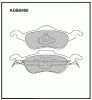 ALLIED NIPPON ADB0490 Колодки дисковые