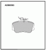 ALLIED NIPPON ADB0503 Колодки дисковые
