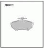 ALLIED NIPPON ADB0511 Колодки передние