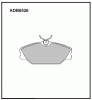 ALLIED NIPPON ADB0526 Колодки дисковые