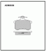 ALLIED NIPPON ADB0558 Колодки задние