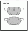 ALLIED NIPPON ADB0730 Колодки тормозные дисковые