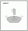 ALLIED NIPPON ADB0737 Колодки дисковые