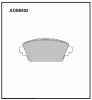 ALLIED NIPPON ADB0802 Колодки передние