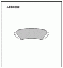 ALLIED NIPPON ADB0832 Колодки задние