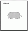 ALLIED NIPPON ADB0842 Колодки передние