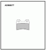 ALLIED NIPPON ADB0877 Колодки дисковые