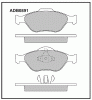 ALLIED NIPPON ADB0891 Колодки дисковые