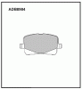 ALLIED NIPPON ADB0904 Колодки передние