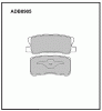 ALLIED NIPPON ADB0905 Колодки дисковые