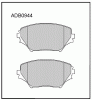 ALLIED NIPPON ADB0944 Колодки передние
