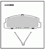 ALLIED NIPPON ADB0986 Колодки задние