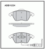 ALLIED NIPPON ADB11224 Колодки передние