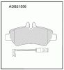 ALLIED NIPPON ADB21556 Колодки задние