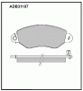 ALLIED NIPPON ADB31107 Колодки дисковые