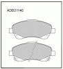 ALLIED NIPPON ADB31140 Колодки дисковые