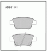 ALLIED NIPPON ADB31141 Колодки задние
