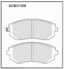 ALLIED NIPPON ADB31208 Колодки передние