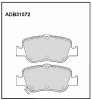 ALLIED NIPPON ADB31572 Колодки дисковые