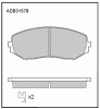ALLIED NIPPON ADB31578 колодки тормозные передние