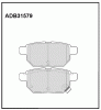 ALLIED NIPPON ADB31579 Колодки задние