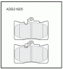 ALLIED NIPPON ADB31605 Колодки передние