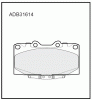 ALLIED NIPPON ADB31614 Колодки передние