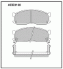ALLIED NIPPON ADB3168 Колодки дисковые