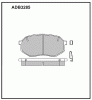 ALLIED NIPPON ADB3285 Колодки передние