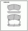 ALLIED NIPPON ADB3449 Колодки дисковые