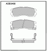 ALLIED NIPPON ADB3468 Колодки дисковые