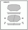 ALLIED NIPPON ADB3475 Колодки тормозные дисковые