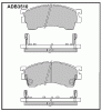 ALLIED NIPPON ADB3510 Колодки передние