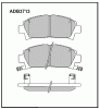 ALLIED NIPPON ADB3713 Колодки тормозные дисковые