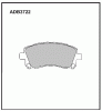 ALLIED NIPPON ADB3722 Колодки передние