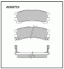 ALLIED NIPPON ADB3723 Колодки дисковые