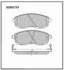 ALLIED NIPPON ADB3751 Колодки передние