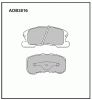 ALLIED NIPPON ADB3816 Колодки передние
